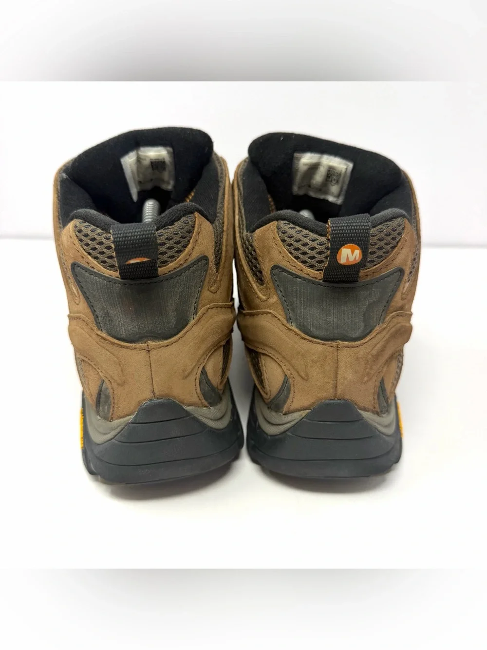 Merrell Men’s Moab 2 Mid Waterproof Hiking Shoes Sz 10.5 Brown Suede Outdoors